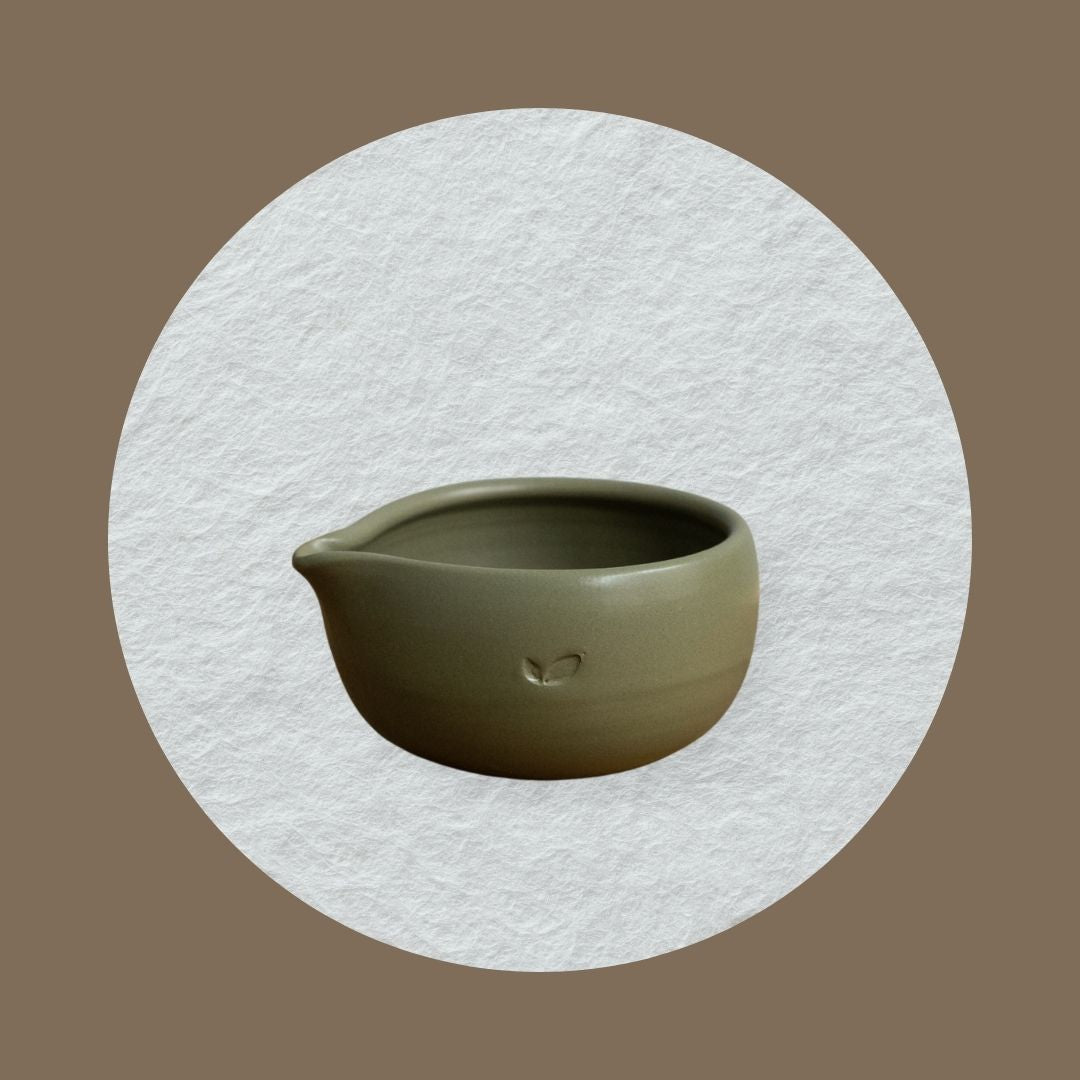 Chawan with Spout (Green)